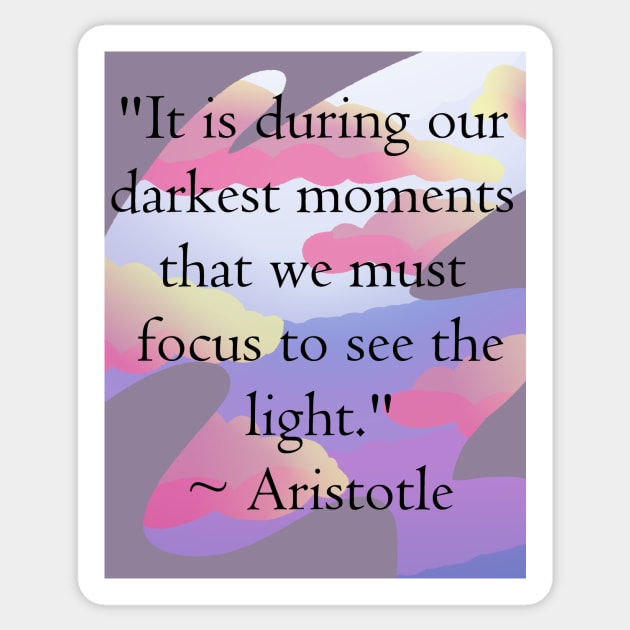 Darkest Moments Quote Sticker by Hoshi3Kara